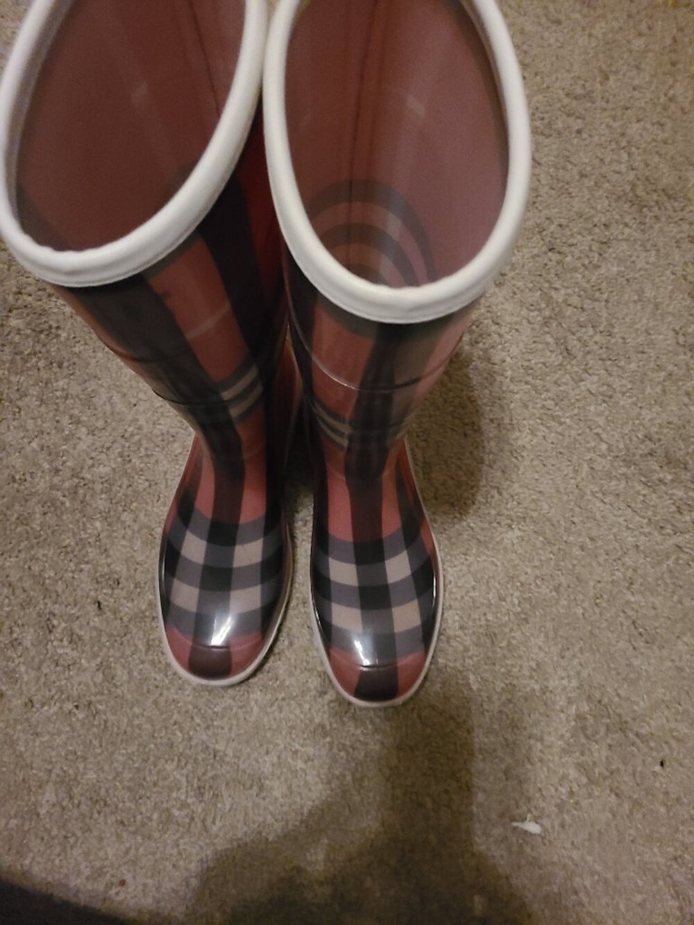 Burberry Pink Rain Boots
